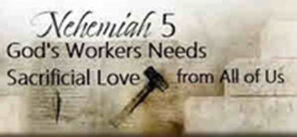 God’s Workers Needs Sacrificial Love From All of Us